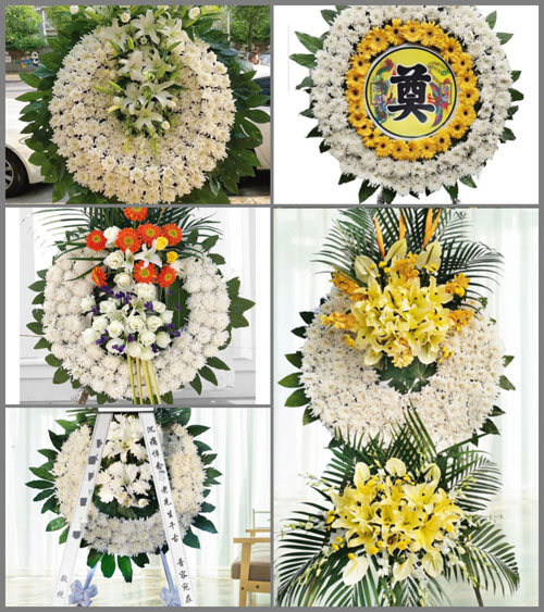 山东莱芜钢城区颜庄镇东红埠岭村花圈速递