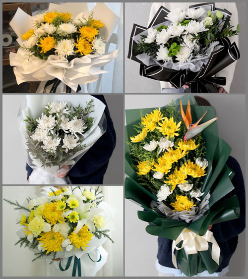 山东莱芜钢城区颜庄镇东红埠岭村白事花束代送